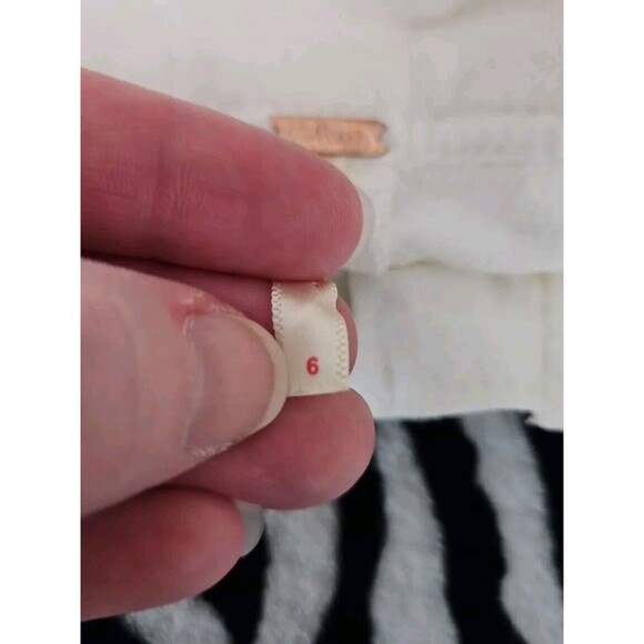 Free People Denim Pleated Micro Mini Skort Sz 6 White Nwt Retro Y2k - Picture 6 of 8